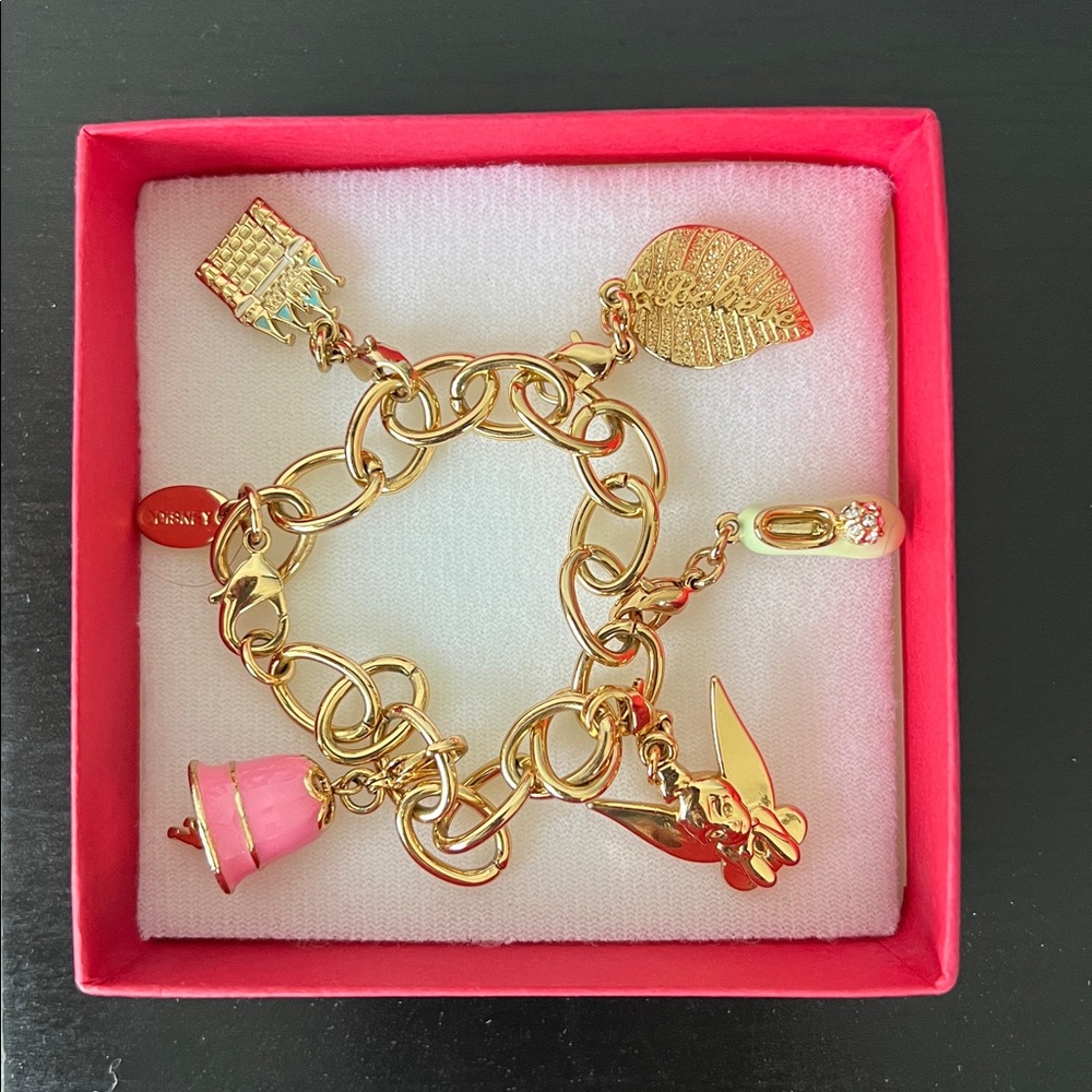 Disney Couture Kingdom Tinkerbell Charm Bracelet